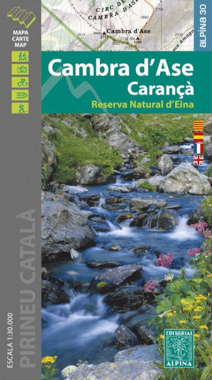 MAPA ALPINA 1:30.000 CAMBRA D'ASE, CARANÇÀ. RESERVA NATURAL D'EINA 1