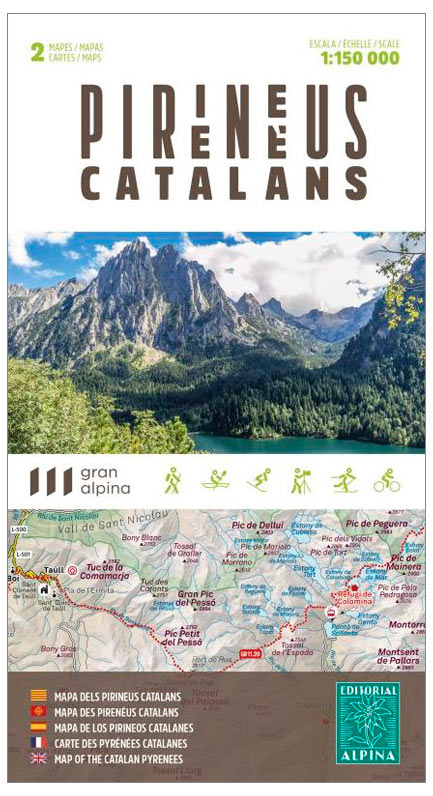 MAPA ALPINA 1:150.000 PIRINEUS CATALANS (2 MAPES) 1