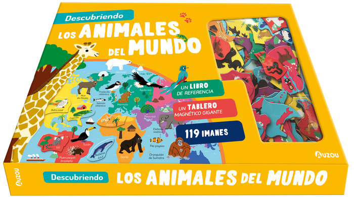 DESCUBRIENDO LOS ANIMALES DEL MUNDO. TABLERO MAGNÉTICO 1