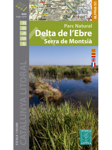 MAPA ALPINA 1:50.000. DELTA DE L'EBRE PARC NATURAL SERRA DE MONTSIÀ 1