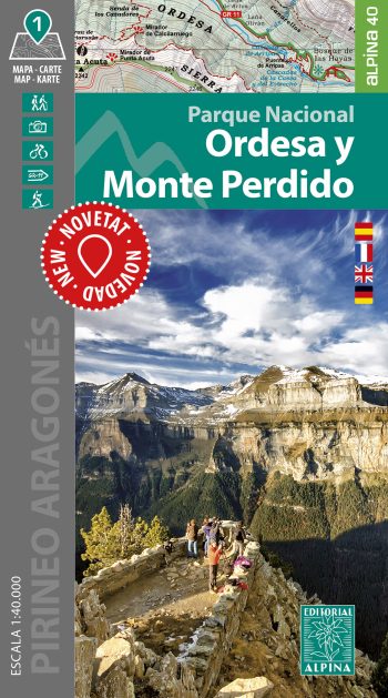 MAPA ALPINA 1:40.000. ORDESA Y MONTE PERDIDO. PARQUE NACIONAL 1