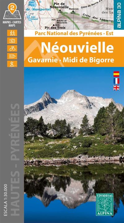 MAPA ALPINA 1:30.000. NÉOUVIELLE GAVARNIE. MIDI DE BIGORRE 1