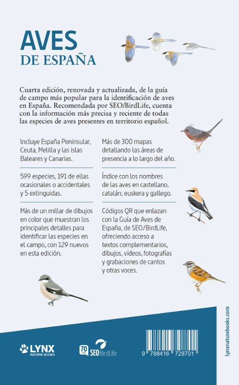 AVES DE ESPAÑA. GUÍAS DE CAMPO 4