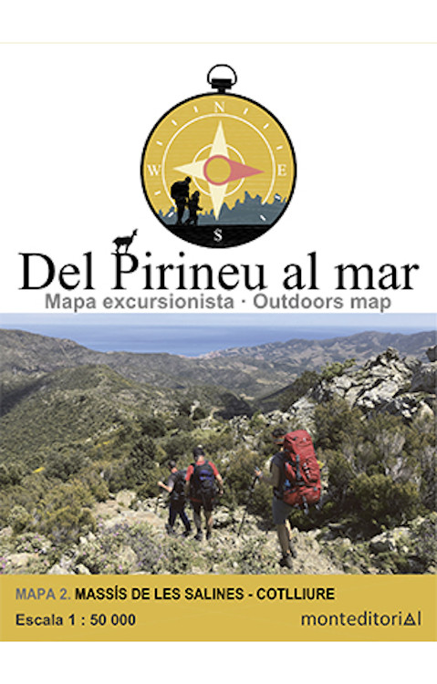 MAPA MONT EDITORIAL 1:50.000 TRAVESSA DEL PIRINEU AL MAR 1