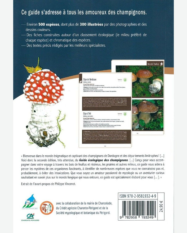GUIDE ÉCOLOGIQUE DES CHAMPIGNONS PÉRIGORD, QUERCI ET DÉPARTMENTS LIMITROPHES 2