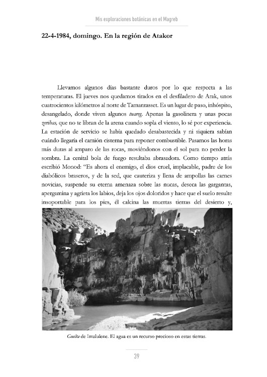 MIS EXPLORACIONES BOTÁNICAS EN EL MAGREB. RETAZOS DE UN DIARIO 3