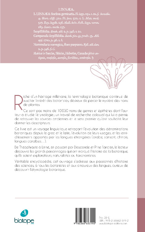 ETYMOLOGIA BOTANICA. DICTIONNAIRE DES NOMS LATINS DES PLANTES 2