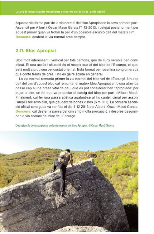CATÀLEG DE ROQUES I AGULLES MONOLÍTIQUES DELS TURONS DE L\'ESCLETXA I DE MONTCONILL 3
