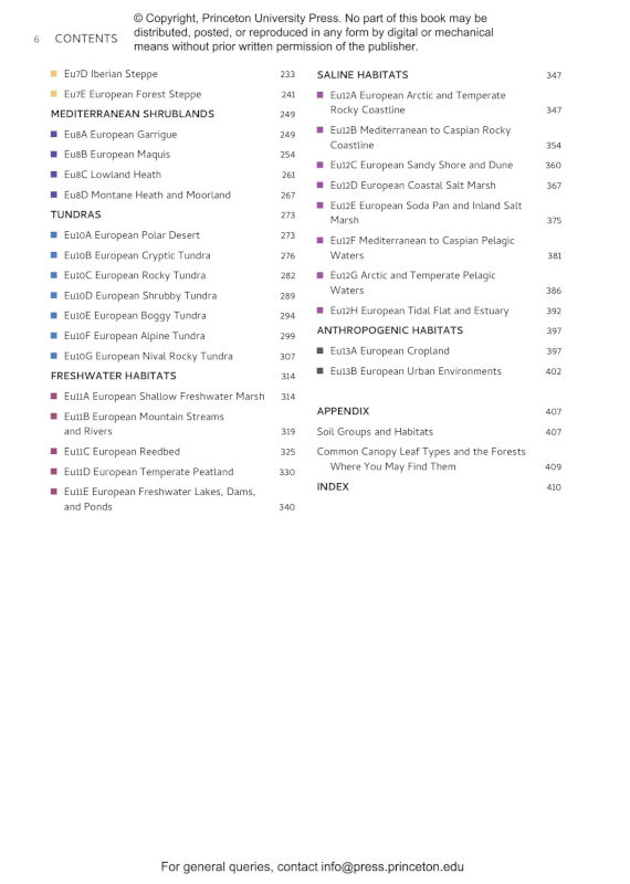 HABITATS OF EUROPE: A FIELD GUIDE FOR BIRDERS, NATURALISTS, AND ECOLOGISTS 3