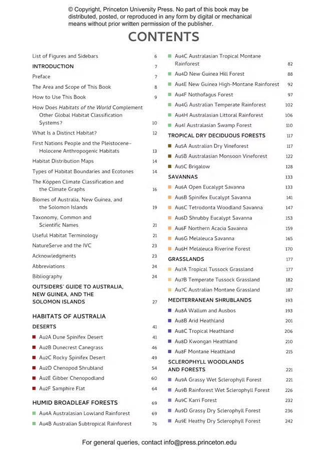 HABITATS OF AUSTRALIA, NEW GUINEA, AND THE SOLOMONS: A FIELD GUIDE FOR BRIDERS, NATURALISTS, AND ECOLOGISTS 2
