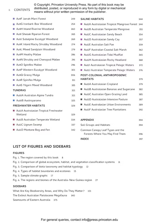 HABITATS OF AUSTRALIA, NEW GUINEA, AND THE SOLOMONS: A FIELD GUIDE FOR BRIDERS, NATURALISTS, AND ECOLOGISTS 3