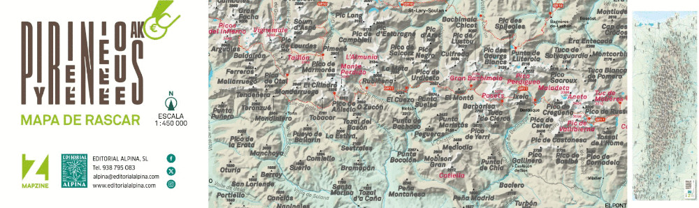 PIRINEUS-PIRINEOAK-PIRINEOS-PYRÉNÉEU. MAPA 1:450.000 PARA RASCAR 1