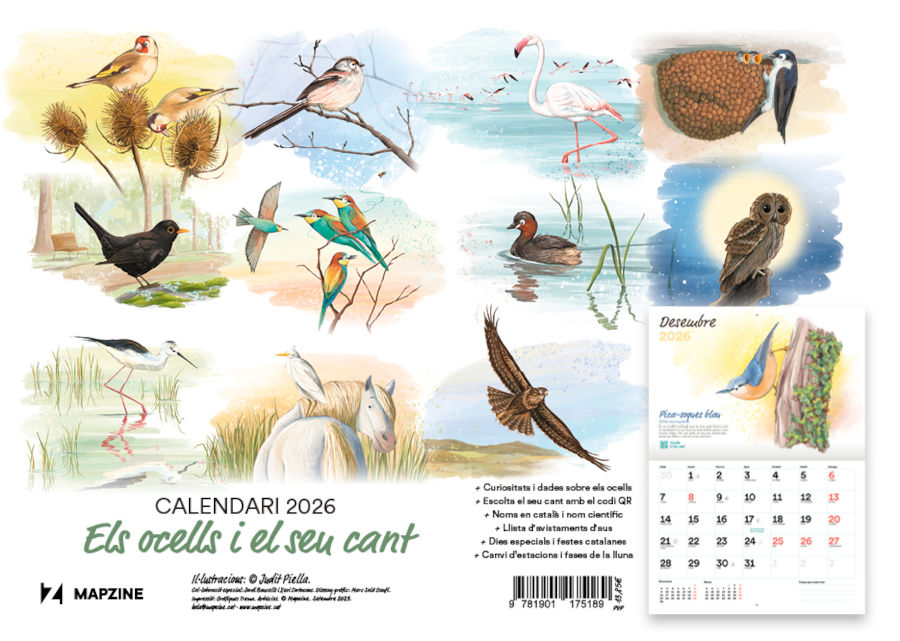 CALENDARI MAPZINE 2026 ELS OCELLS I EL SEU CANT 2