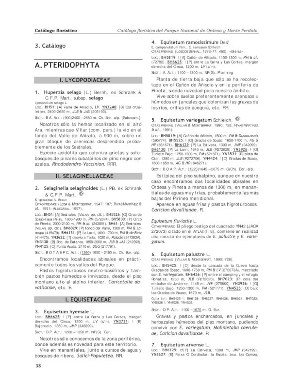 CATÁLOGO FLORÍSTICO DE LA PROVINCIA DE GUADALAJARA 3