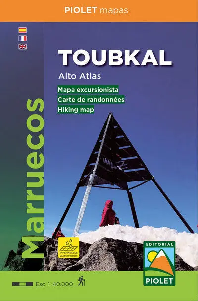 MAPA PIOLET TOUBKAL. ALTO ATLAS. MARRUECOS 1:40.000 1