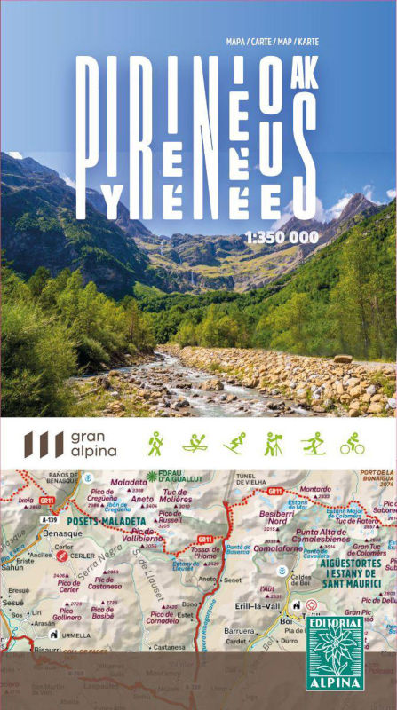MAPA ALPINA PIRINEUS 1:350.000 + CARPETA DESPLEGABLE 1