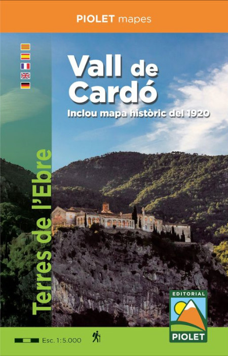 MAPA PIOLET VALL DE CARDÓ 1:5.000. INCLOU MAPA HISTÒRIC DEL 1920 1