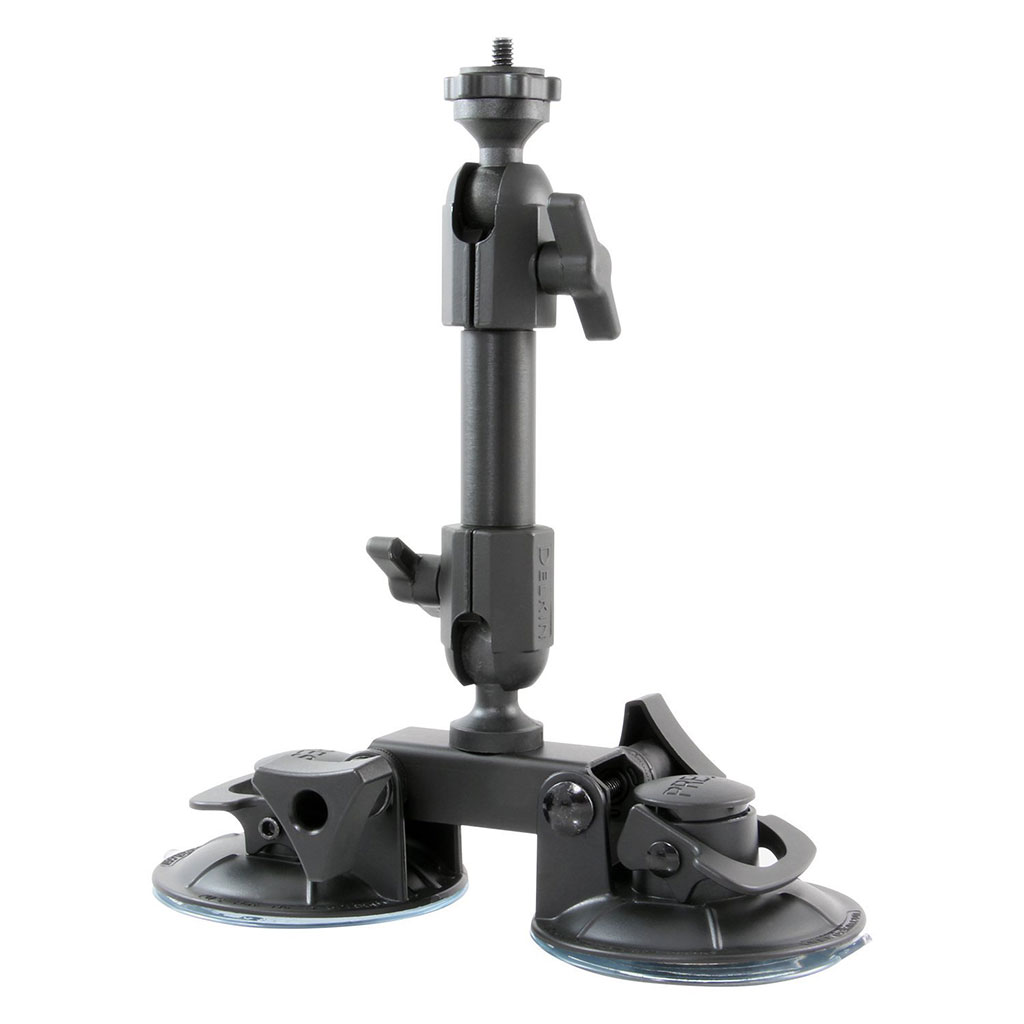 SOPORTE CON DOBLE VENTOSA PARA TELESCOPIOS Y MATERIAL FOTOGRÁFICO DELKIN FAT GECKO 1