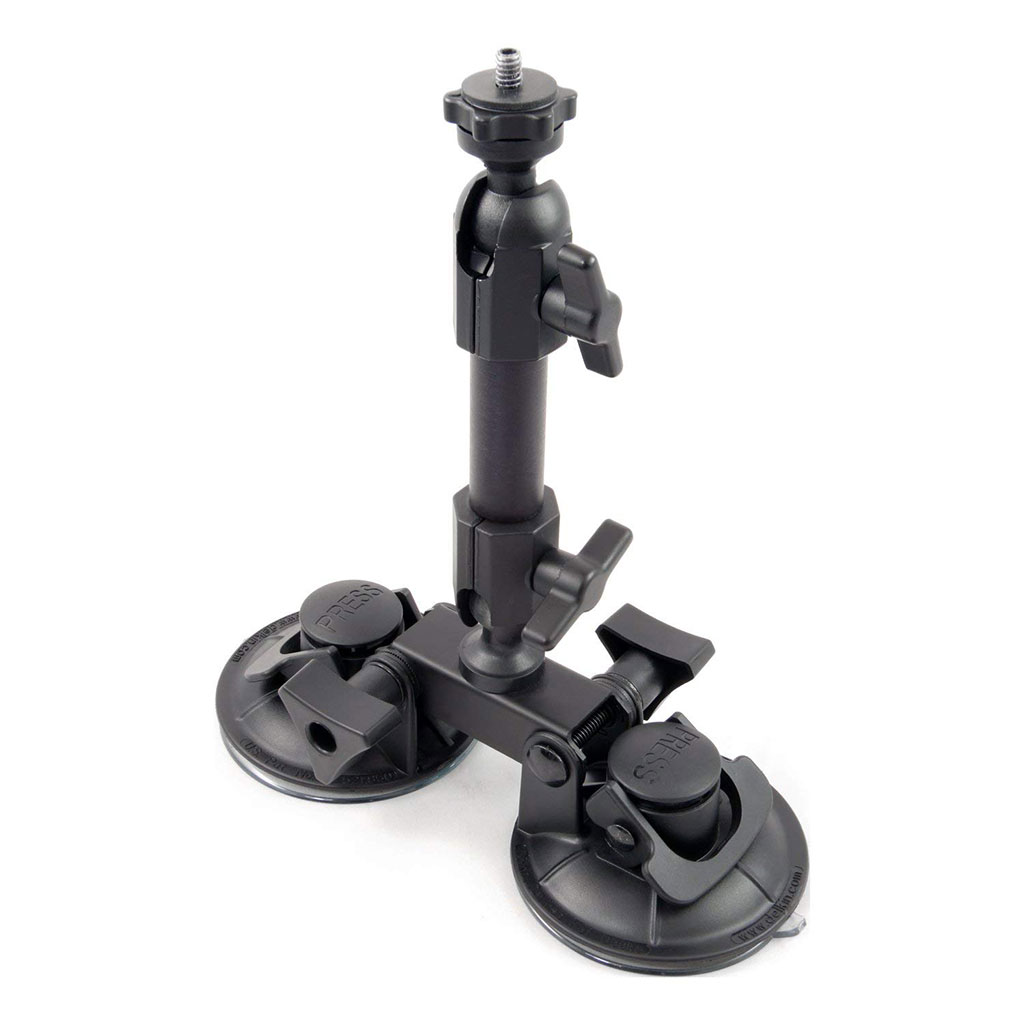 SOPORTE CON DOBLE VENTOSA PARA TELESCOPIOS Y MATERIAL FOTOGRÁFICO DELKIN FAT GECKO 2
