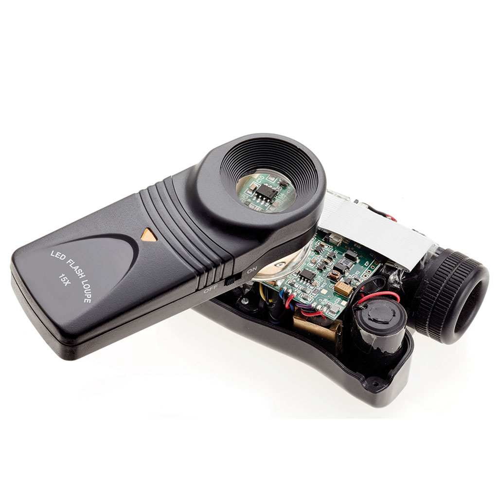 OPTICRON LUPA CON MANGO Y LUZ DE LED 15X/21 MM 2