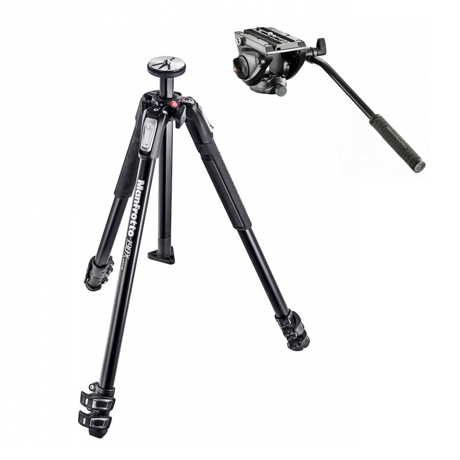 MANFROTTO KIT ORYX COMPUESTO POR TRÍPODE MT190X3 CON RÓTULA MVH500AH 1