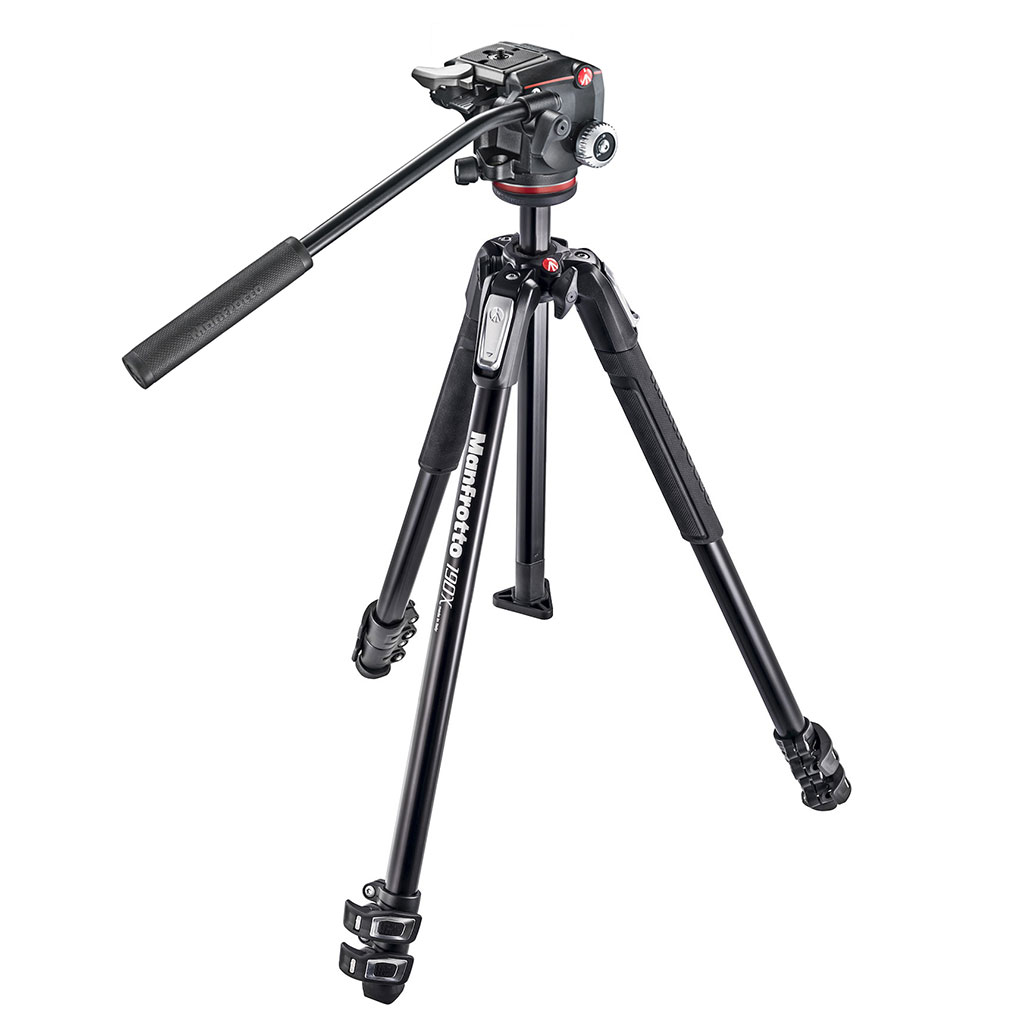 MANFROTTO KIT COMPUESTO POR TRÍPODE MT190X3 CON RÓTULA MHXPRO 2-WAY 1