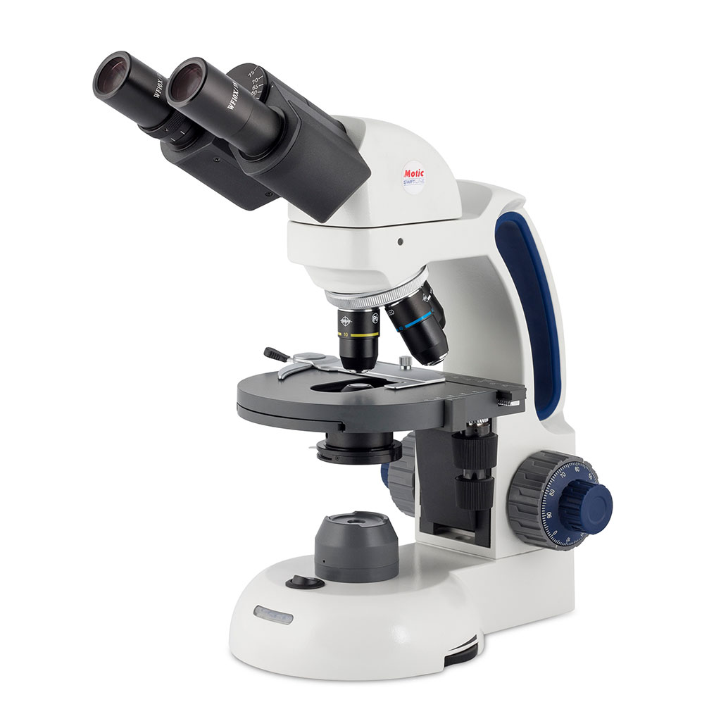 MOTIC SILVER152 MICROSCOPIO BINOCULAR CON PORTAOBJETIVOS CUÁDRUPLE CON OBJETIVO 100X DE IMMERSIÓN.