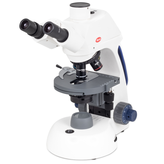 MOTIC SILVER253 MICROSCOPIO TRINOCULAR CON PORTAOBJETIVOS QUÍNTUPLE CON OBJETIVO 100X DE IMMERSIÓN.