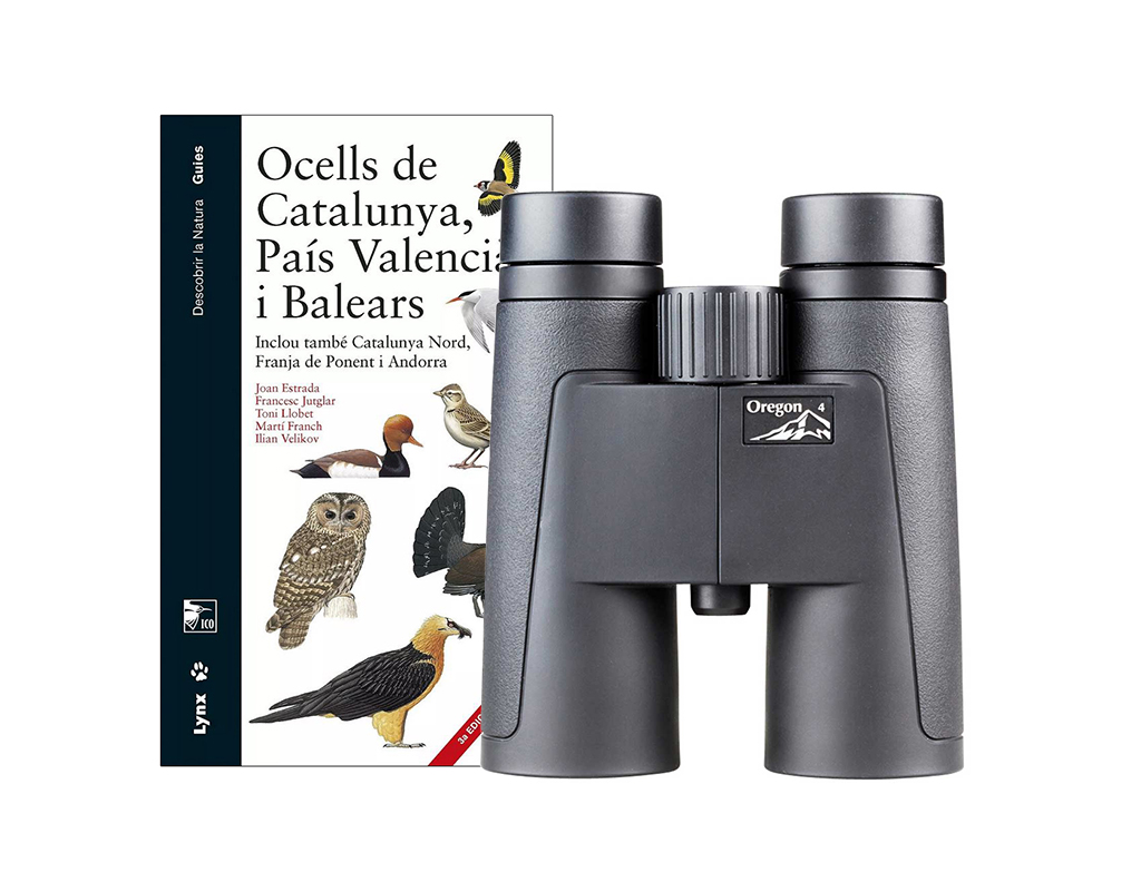 KIT BÀSIC D\'OBSERVACIÓ D\'OCELLS: PRISMÀTIC OPTICRON OREGON  4 PC OASIS 10X42 + OCELLS DE CATALUNYA, PAÍS VALENCIÀ I BALEARS 1