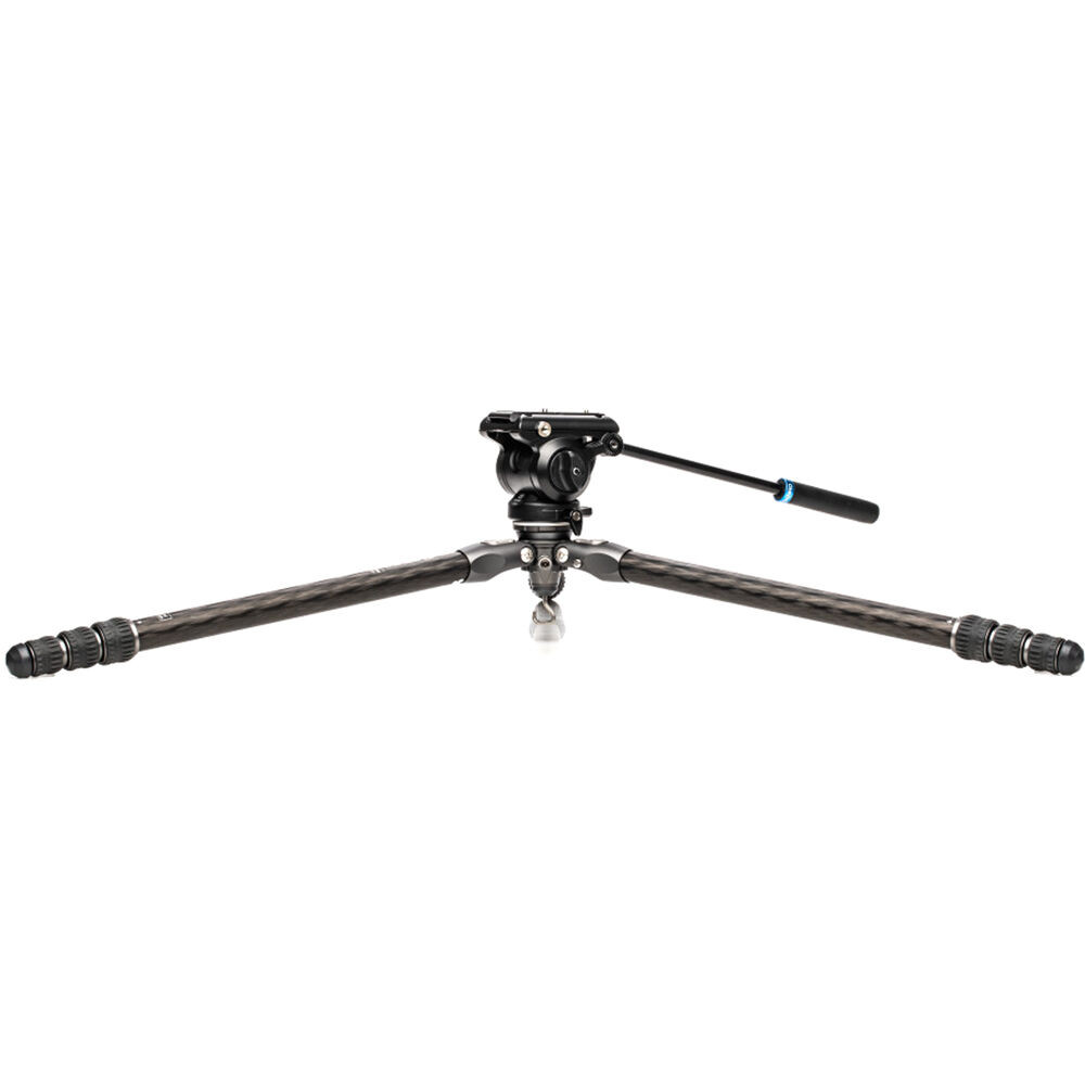 BENRO KIT TRÍPODE DE FIBRA DE CARBONO TORTOISE 24CLV Y RÓTULA S4PRO  2