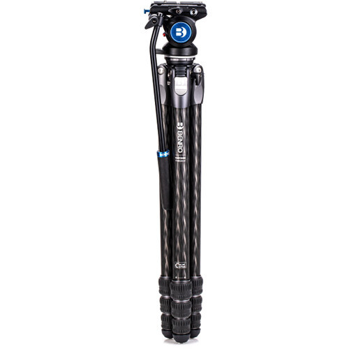 BENRO KIT TRÍPODE DE FIBRA DE CARBONO TORTOISE 34CLV Y RÓTULA S4PRO 2