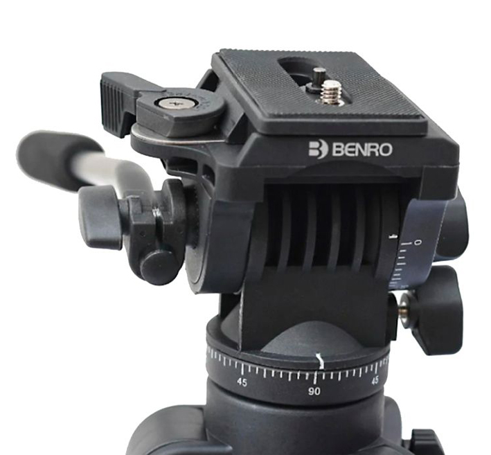 TRÍPODE BENRO T980EX CON RÓTULA DE VIDEO 2