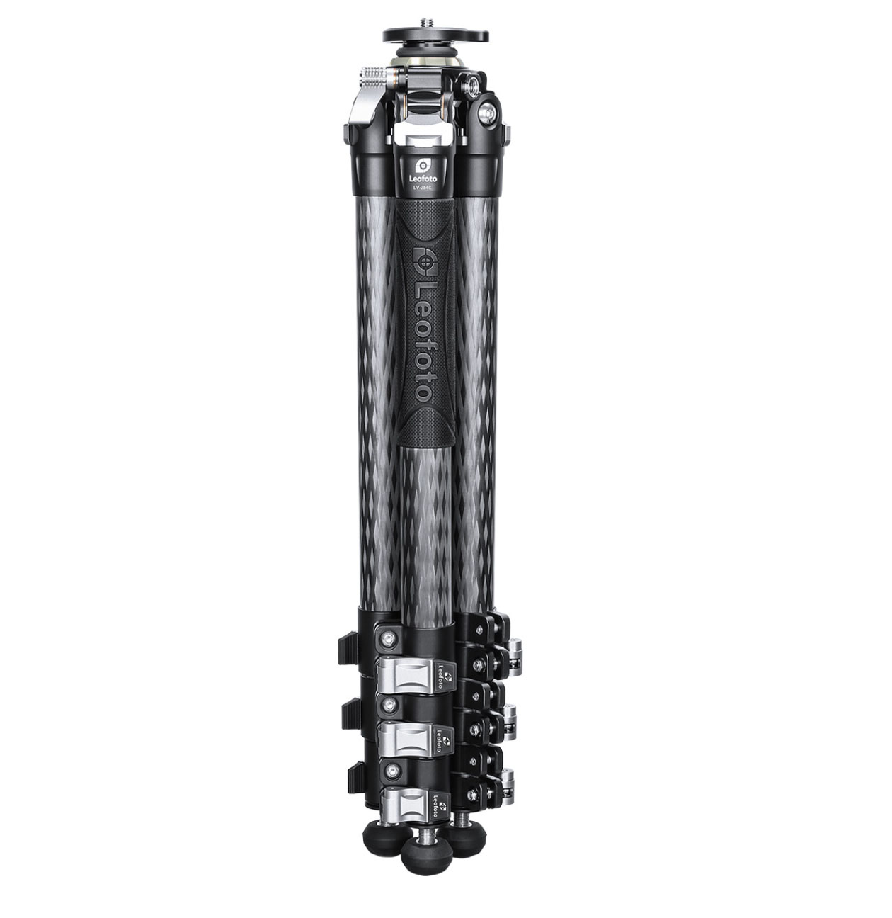 LEOFOTO KIT TRÍPODE DE FIBRA DE CARBONO MANBA LV-284C Y RÓTULA FLUIDA BV-5 3