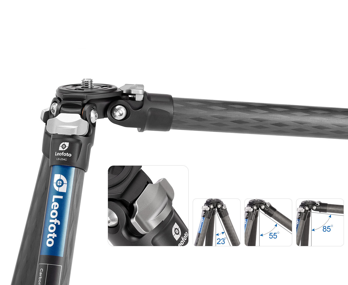 LEOFOTO TRÍPODE RANGER LS-254C DE FIBRA DE CARBONO 4