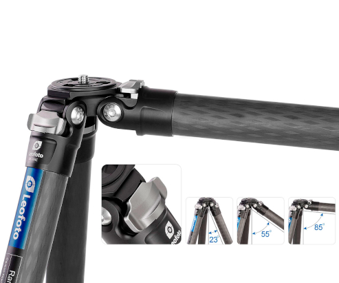 LEOFOTO TRÍPODE RANGER LS-284C DE FIBRA DE CARBONO 4