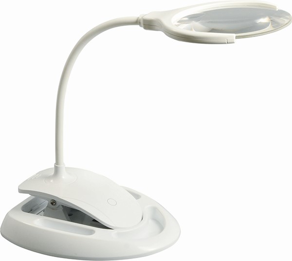 LUPA CON ILUMINACIÓN LED Y PINZA DE FIJACIÓN 1