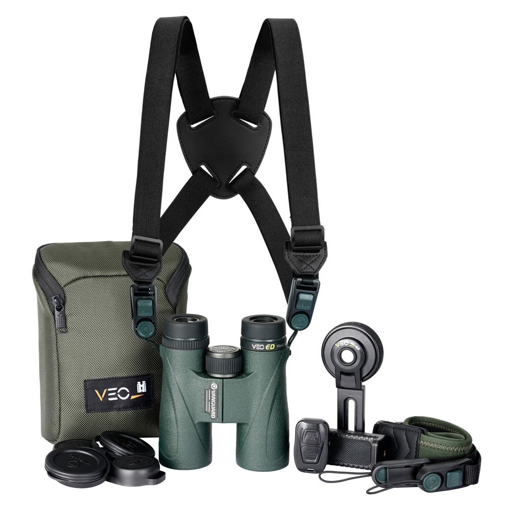 KIT VANGUARD DE PRISMÁTICO VEO ED 10x42 Y ACCESORIOS 1