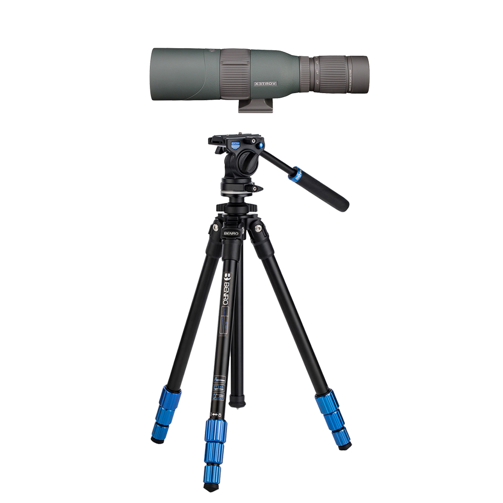 KIT ORYX DE TELESCOPIO VORTEX RAZOR HD RECTO 13-39x56 + TRÍPODE BENRO SLIM CON RÓTULA DE VIDEO 1