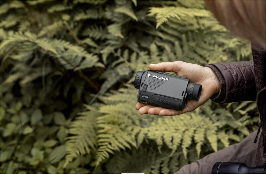 VISOR TÉRMICO MONOCULAR 1.5X PULSAR AXION COMPACT XQ19 CON REGISTRO DE IMÁGENES Y CONEXIÓN WI-FI 5