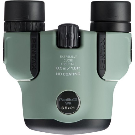 BINOCULARES COMPACTOS ESPECIALES PENTAX PAPILIO III 6,5X21 WR CON ENFOQUE MÍNIMO DE 50 CM 1