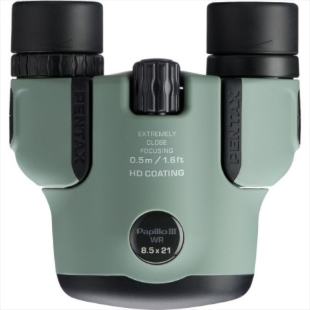 BINOCULARES COMPACTOS ESPECIALES PENTAX PAPILIO III 8,5X21 WR CON ENFOQUE MÍNIMO DE 50 CM 1
