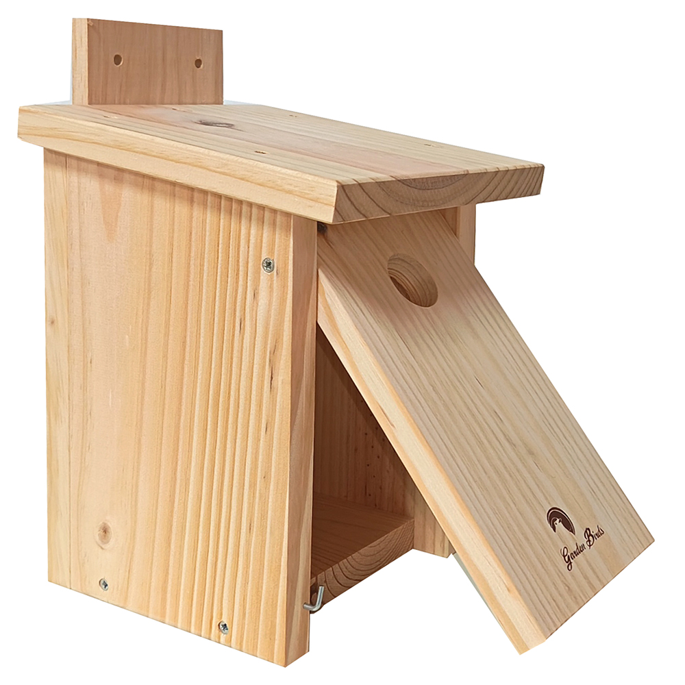 CAJA NIDO DE MADERA PARA PÁJAROS PARA PARED 32MM 4