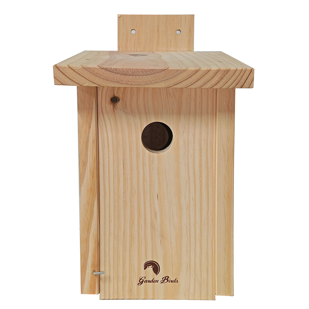 CAJA NIDO DE MADERA PARA PÁJAROS PARA PARED 32MM 2