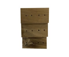 ESCALERA DE MADERA DE 3 NIVELES PARA ETIQUETAS ENTOMOLÓGICAS                                                                                          