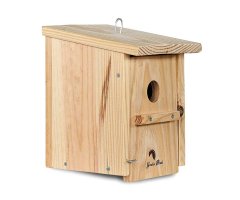 CAJA NIDO DE MADERA PARA PÁJAROS PARA COLGAR 32MM