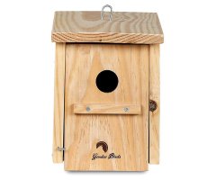CAJA NIDO DE MADERA PARA PÁJAROS PARA COLGAR 32MM 3