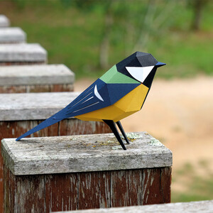 PLEGOPAPER - FIGURA RECORTABLE DE CARBONERO (MALLERENGA CARBONERA) 3