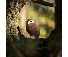 PLEGOPAPER - FIGURA RECORTABLE DE MOCHUELO EUROPEO (MUSSOL COMÚ) 3