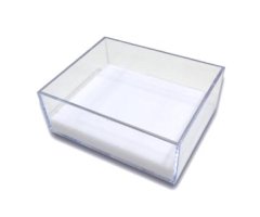 CAJA ENTOMOLÓGICA DE PLÁSTICO APILABLE SIN TAPA 118 x 96 x 45 mm     