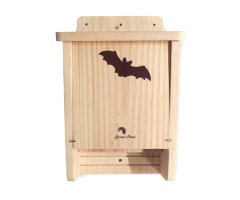 CAJA NIDO DE MADERA PARA MURCIÉLAGOS DOBLE CAVIDAD